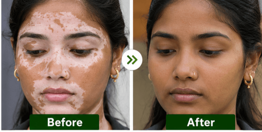 Patient before and after result